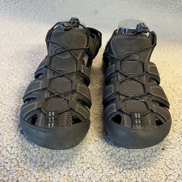 Khombu Sandals Mens 8 Black Travis Outdoor Hiking Walking Active Lake River - Picture 4 of 13